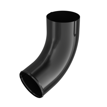 Kolano wylewowe rury spustowej BRYZA STAL 100 mm czarne