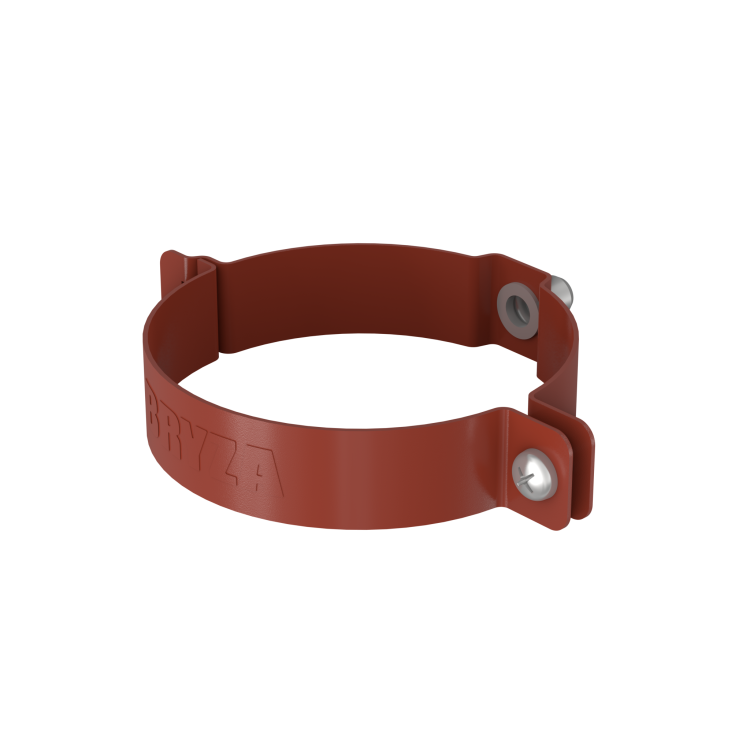Obejma rury spustowej BRYZA STAL 100 mm ceglasta