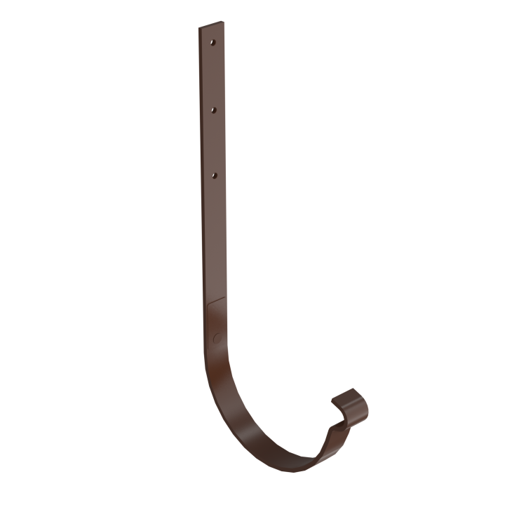 BRYZA STAL Kovový držák žlabu rovný 150 mm hnědý