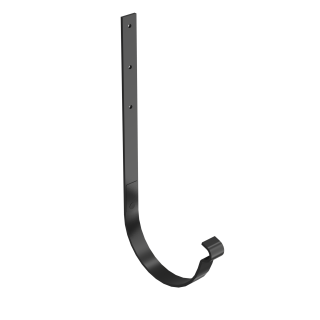 BRYZA STAL Kovový držák žlabu rovný 150 mm černý