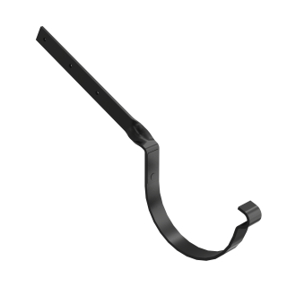 BRYZA STAL Hak rynnowy skręcony 150 mm czerń