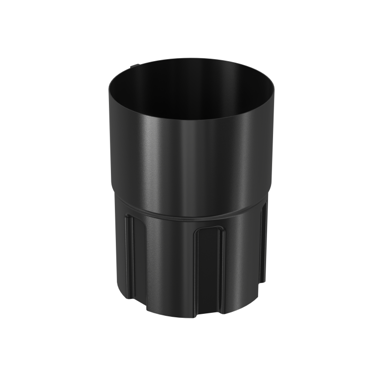 BRYZA STAL Fallrohrmuffe 90 mm schwarz