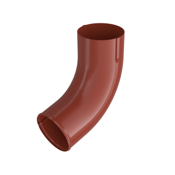 Kolano wylewowe rury spustowej BRYZA STAL 90 mm ceglaste