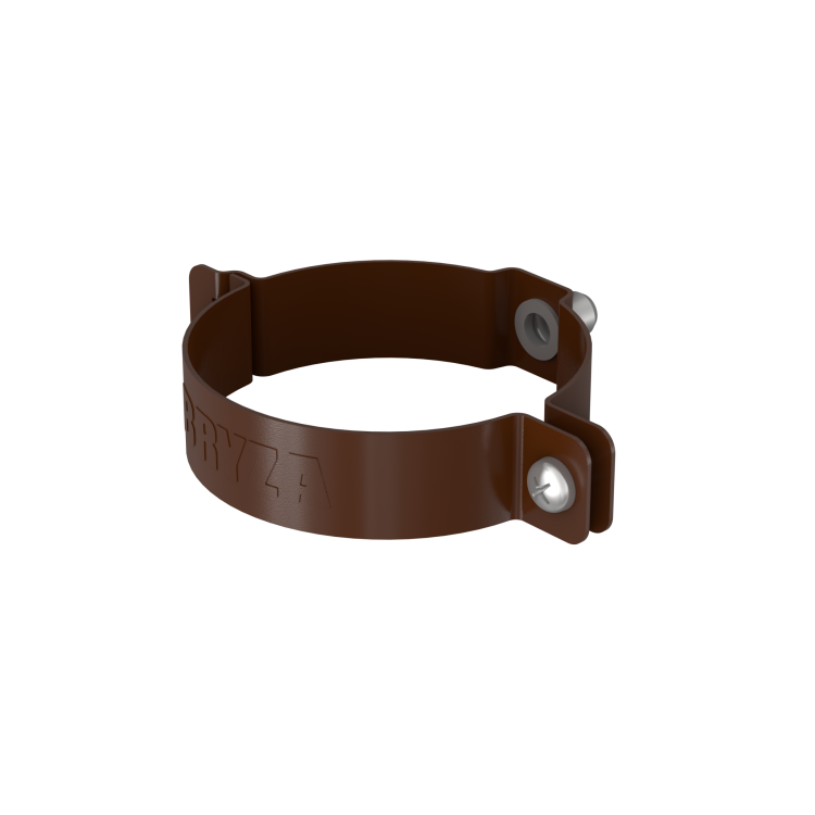 BRYZA STAL Down pipe clamping ring 90 mm brown