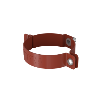 Obejma rury spustowej BRYZA STAL 90 mm ceglasta