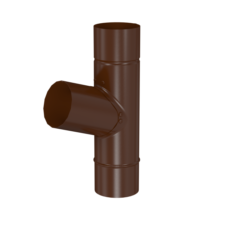 BRYZA STAL T-pipe 90 / 90 / 90 mm brown