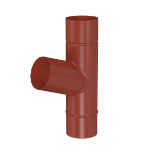 BRYZA STAL T-Stück 90 / 90 / 90 mm ziegelrot
