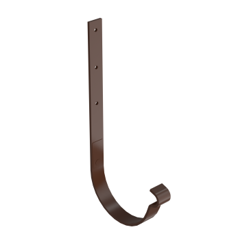 Hak rynnowy prosty BRYZA STAL 125 mm brązowy