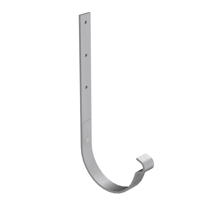 BRYZA STAL Kovový žlabový držák rovný 125 mm zinek