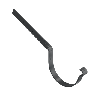 BRYZA STAL Hak rynnowy skręcony 125 mm grafit