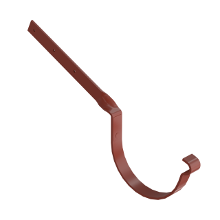 BRYZA STAL Fém ereszcsatorna tartó csavart 125 mm téglavörös