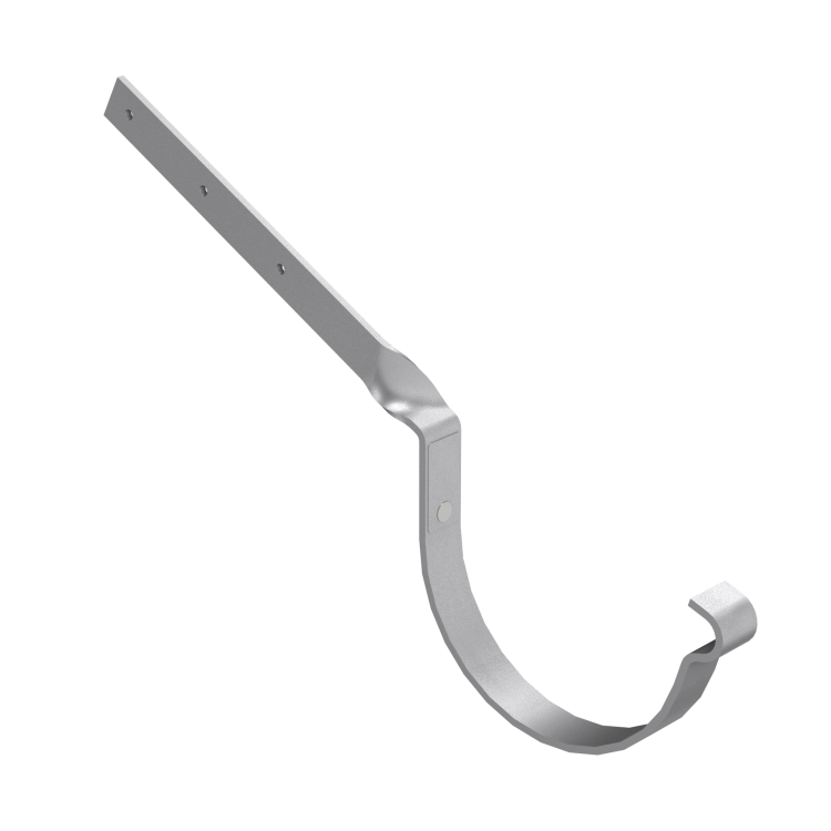 BRYZA STAL Kovový držák okapu kroucený 125 mm zinek