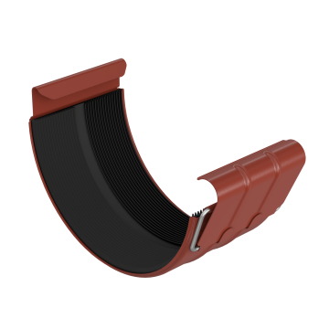 Złączka rynny BRYZA STAL 150 mm ceglasta
