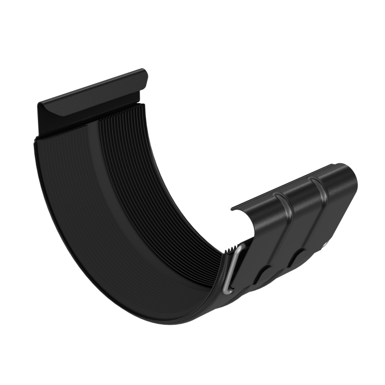 Złączka rynny BRYZA STAL 150 mm czarna
