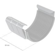 BRYZA STAL Złączka rynnowa 150 mm ocynk