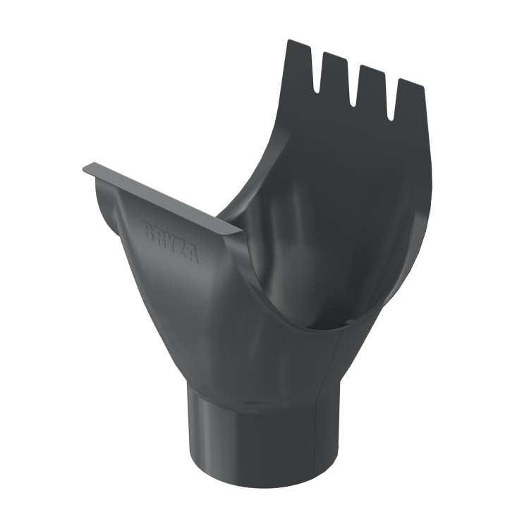 BRYZA STAL Lej spustowy 150 / 100 mm czerń