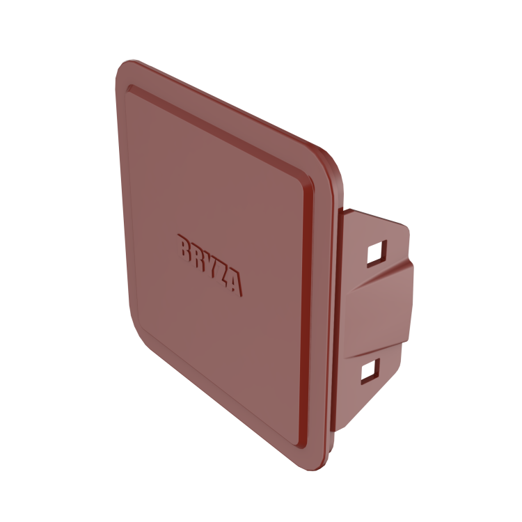 BRYZA PVC Kryt čistiaceho otvoru 110 mm červený | Plastový okapový systém BRYZA PVC