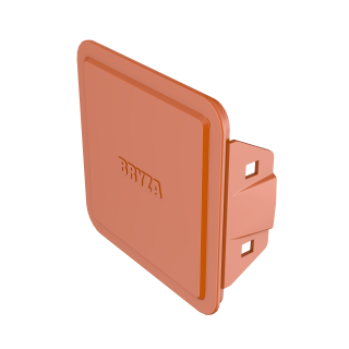 BRYZA PVC zaklapávací plastový kryt čistícího kusu 110 mm cihlově červená (RAL 8004) | Plastový okapový systém BRYZA PVC