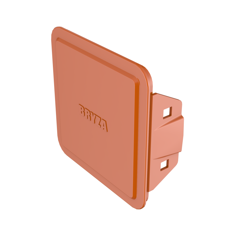 BRYZA PVC Clean-out snap-on cover 110 mm brick-red | Plastový okapový systém BRYZA PVC