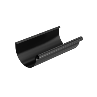 BRYZA STAL Dachrinne 125 mm / 4 m schwarz