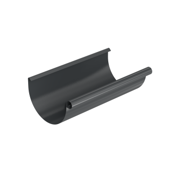 Rynna BRYZA STAL 125 mm / 3 m grafitowa