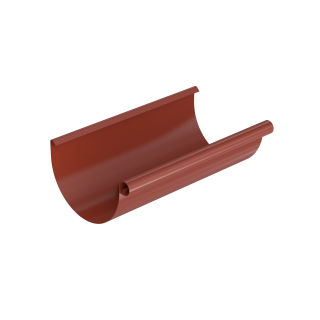 BRYZA STAL Dachrinne 125 mm / 3 m ziegelrot