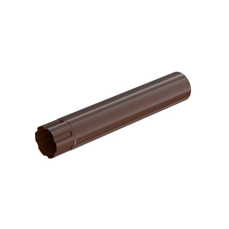 Rura spustowa BRYZA STAL 90 mm / 4 m brązowa