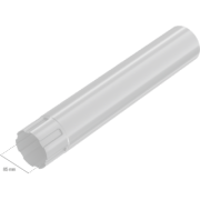 BRYZA STAL Fallrohr 90 mm / 4 m zink