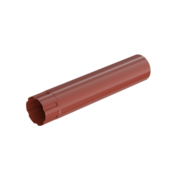 Rura spustowa BRYZA STAL 90 mm / 1 m ceglasta