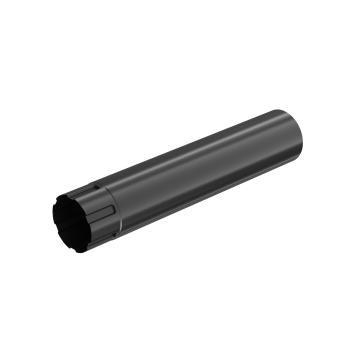 Rura spustowa BRYZA STAL 90 mm / 1 m czarna