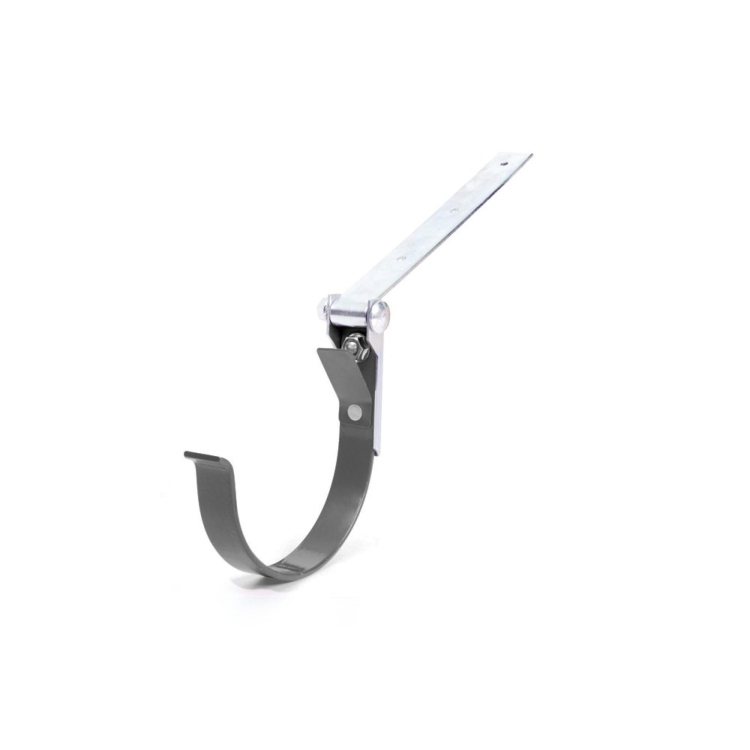 BRYZA PVC Hak rynnowy regulowany 150 mm grafit | Plastový okapový systém BRYZA PVC