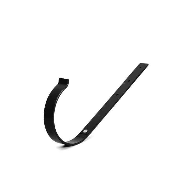 Hak rynnowy metalowy prosty BRYZA PVC 125 mm czarny (RAL 9005) | Plastikowy system rynnowy BRYZA PVC