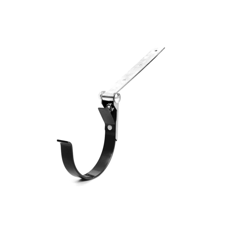 BRYZA PVC Rinneneisen (Metall) einstellbar 125 mm Schwarz | Plastový okapový systém BRYZA PVC