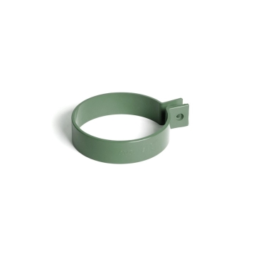 Obejma rury spustowej (metalowa) BRYZA PVC 63 mm zielona (RAL 6020) | Plastikowy system rynnowy BRYZA PVC
