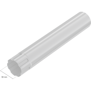 BRYZA STAL Fallrohr 100 mm / 3 m schwarz