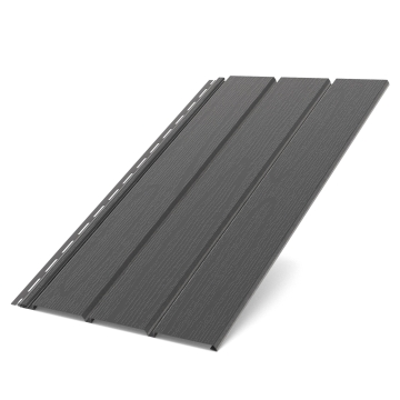 Panel podbitkowy pełny BRYZA PVC 3 m × 0,305 m grafitowy (RAL 7021) | Plastikowy system rynnowy BRYZA PVC