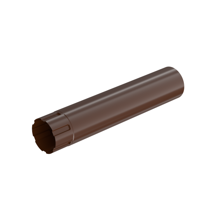 BRYZA STAL Down pipe 100 mm / 1 m brown
