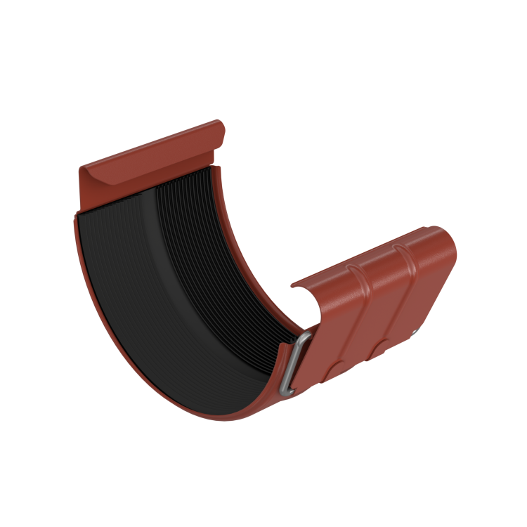 BRYZA STAL Žlabová spojka 125 mm cihlově červená