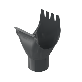 BRYZA STAL Lej spustowy 125 / 90 mm grafit