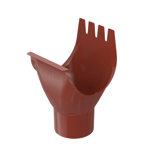 BRYZA STAL Výpustný otvor 125 / 90 mm cihlově červený