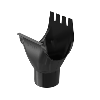 BRYZA STAL Lej spustowy 125 / 90 mm czerń