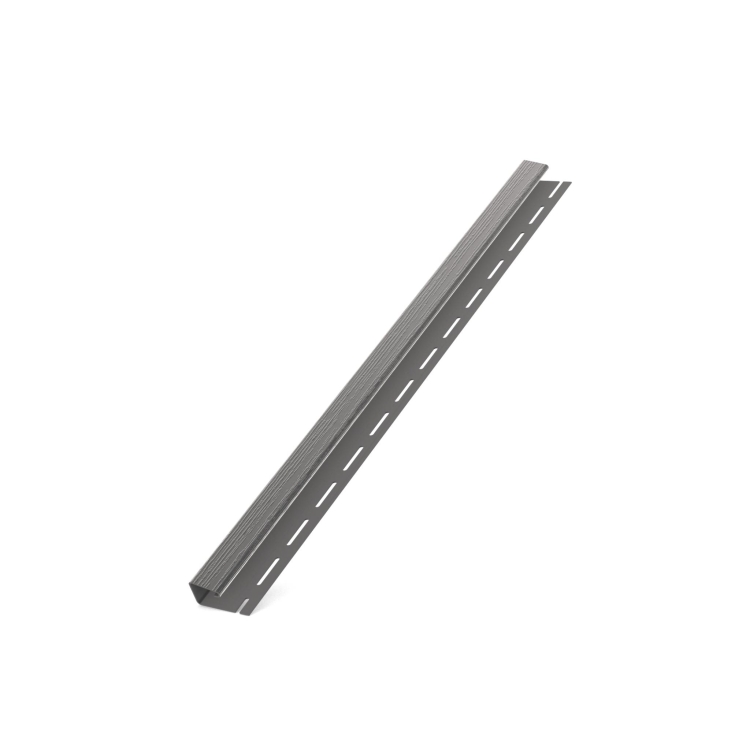 Listwa J BRYZA PVC 3 m grafitowa (RAL 7021) | Plastikowy system rynnowy BRYZA PVC