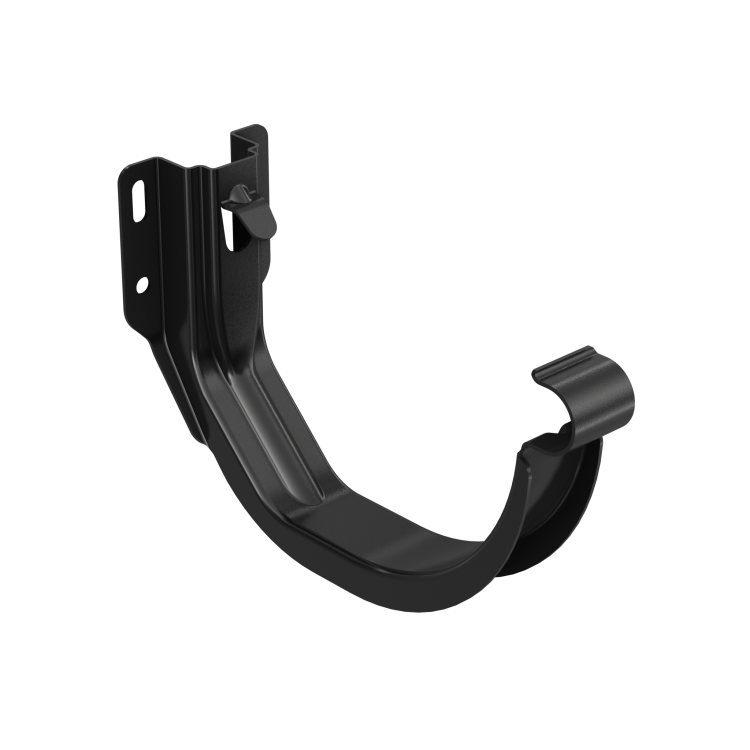 BRYZA STAL Uchwyt rynnowy 125 mm czerń