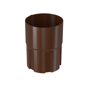 Złączka rury spustowej BRYZA STAL 90 mm brązowa