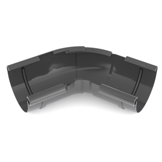 BRYZA PVC Vnútorný roh nastaviteľný uholník 125 mm čierna