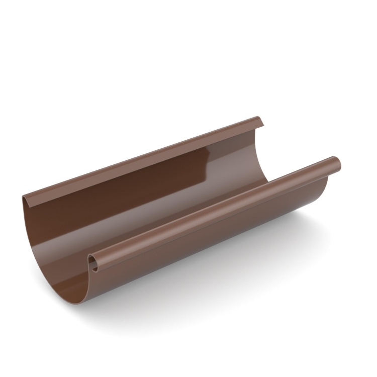 BRYZA PVC Roof gutter 150 mm 4 m brown