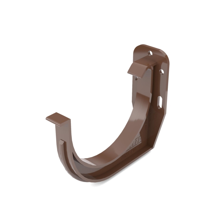 Hak rynnowy doczołowy BRYZA PVC 150 mm brązowy (RAL 8017) | Plastikowy system rynnowy BRYZA PVC