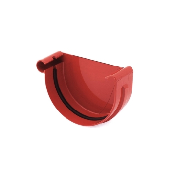 Denko rynny lewe BRYZA PVC 150 mm czerwone (RAL 3011) | Plastikowy system rynnowy BRYZA PVC