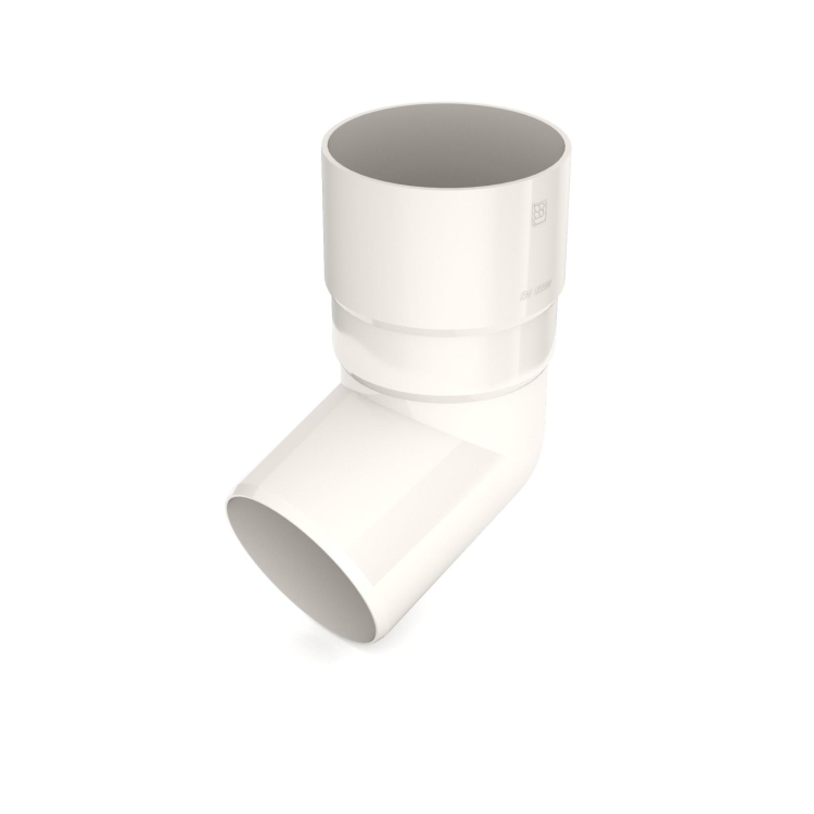 Kolano na wymiar BRYZA PVC 110 mm białe (RAL 9010) | Plastikowy system rynnowy BRYZA PVC