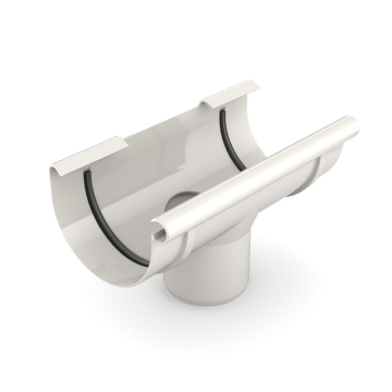 Lej spustowy BRYZA PVC 100/63 mm biały (RAL 9010) | Plastikowy system rynnowy BRYZA PVC